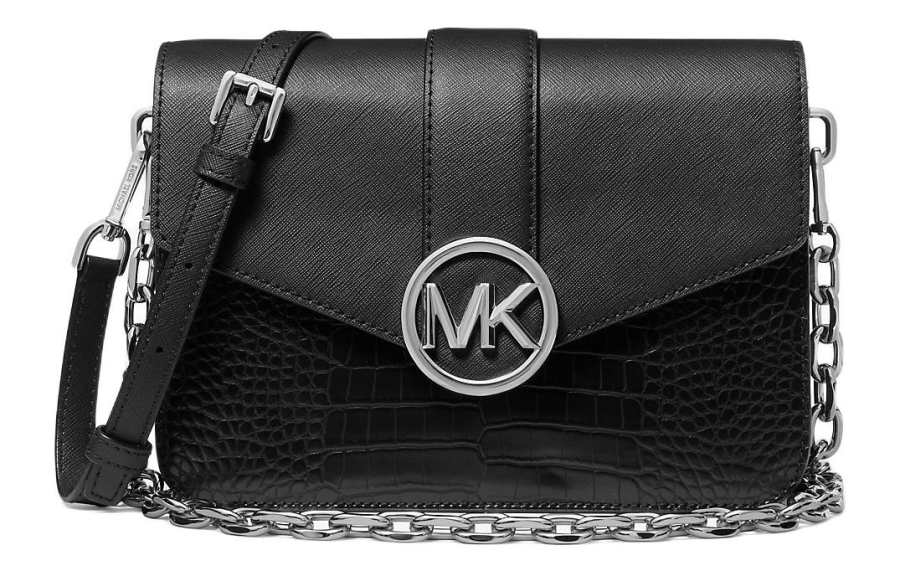 MICHAEL KORS Carmen Pu Crossbody Bags Medium Women's Black