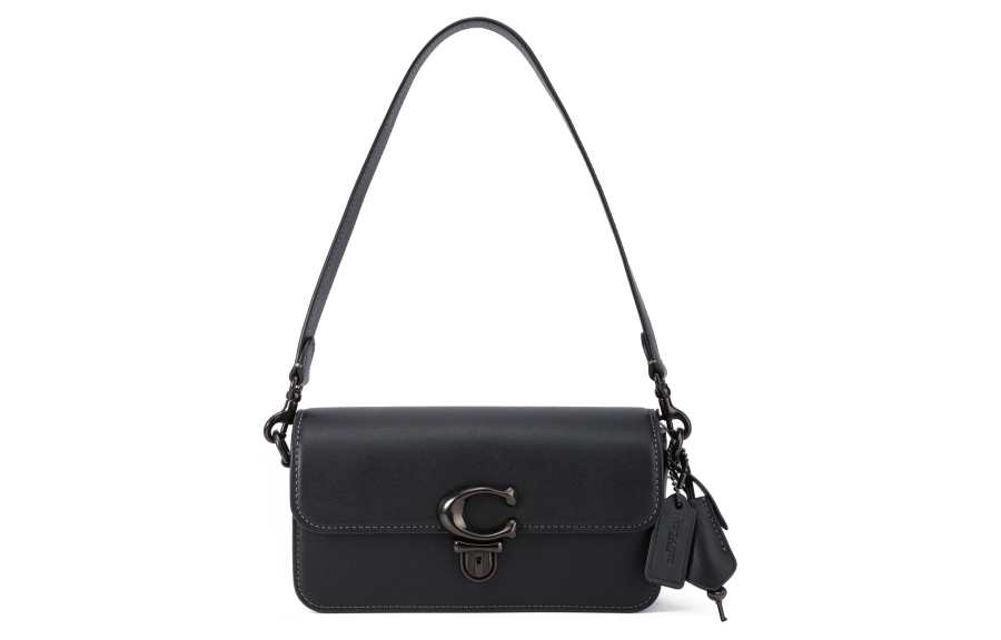 COACH Studio Cow Leather Portable Crossbody Bag, Shoulder Bag Women's Black