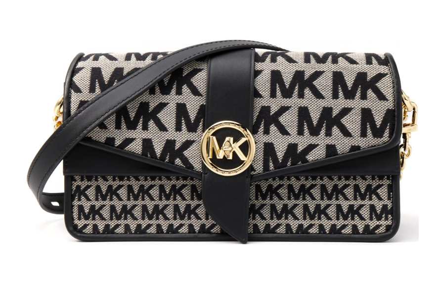 MICHAEL KORS Greenwich Polyester Portable Crossbody Bag, Shoulder Bag Women's Black