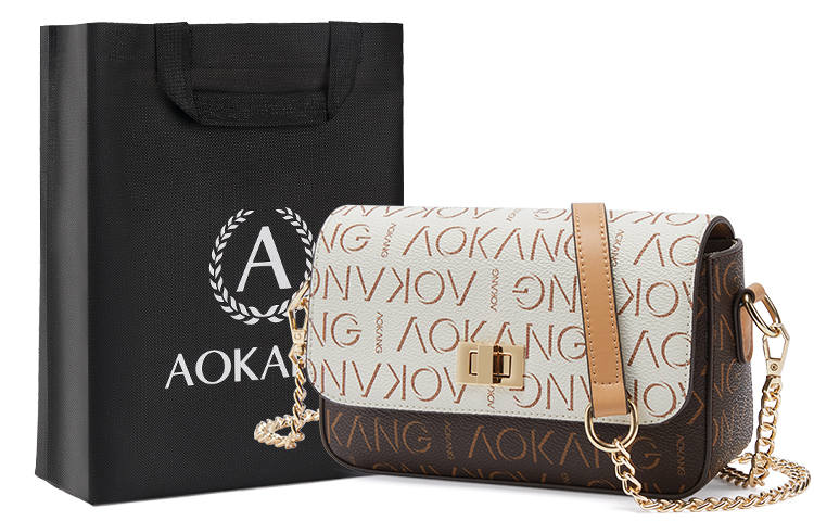 AOKANG PVC Small Square Bag, Monogram Bag, Mom Bag, Commute Bag, Crossbody Bag, Shoulder Bag Small Women's Multicolor