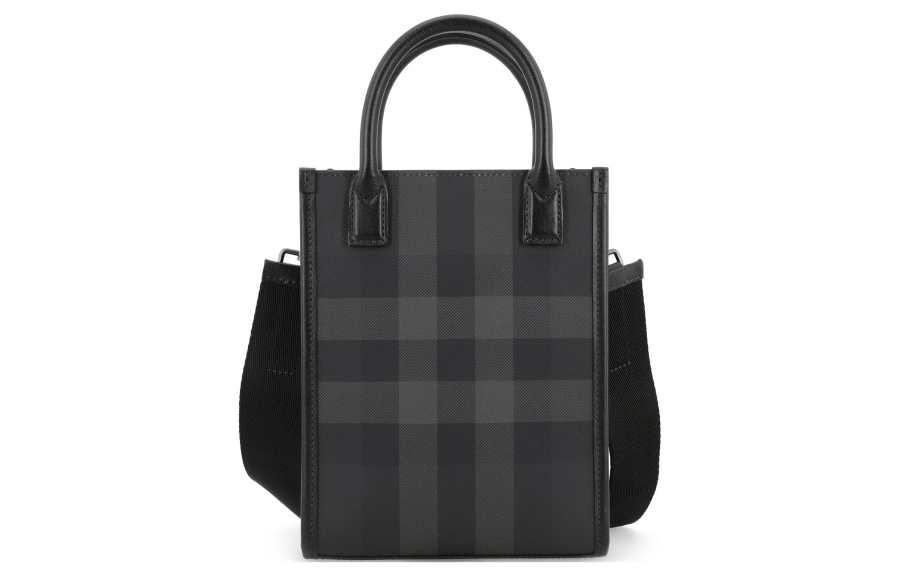 Burberry Burberry Calfskin Handbag, Shoulder Bag, Crossbody Bag Regular Men's Black