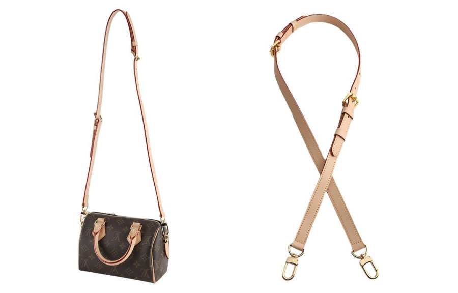 Luxury Care Artisan Workshop Vegetable Tanned Leather Cow Leather Bag Accessory Bag Strap Women's Khaki