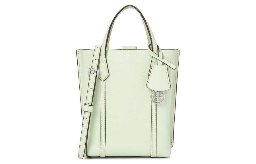 TORY BURCH Perry Embossed Leather Tote Bag, Shopping Bag, Shoulder Bag, Crossbody Bag, Handbag Mini Women's