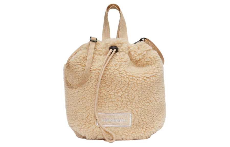 New Balance New Balance Polyester Bucket Bag, One Shoulder Handbag Mini Women's Brown
