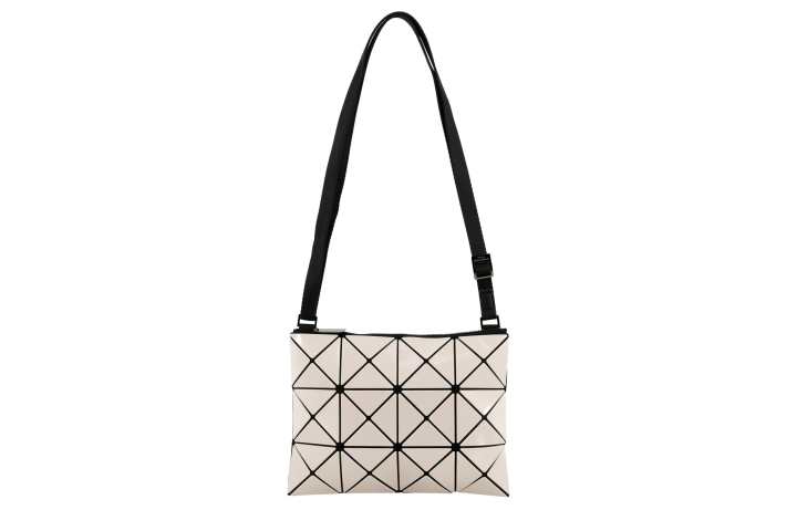 ISSEY MIYAKE ISSEY MIYAKE Synthetic Leather Shoulder Bag, Crossbody Bag Unisex Beige