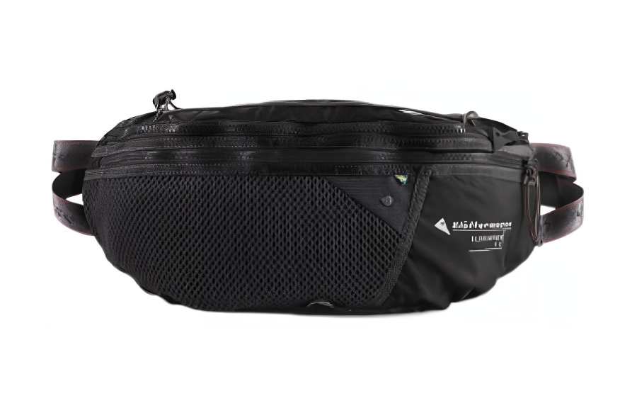 Klattermusen 5L Fanny Pack Outdoor Bag Recycled Polyamide Raven Black Unisex