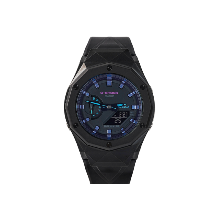 CASIO CASIO Unisex Liquid Crystal/Analog Dual Display Series 48.5mm Black Watch