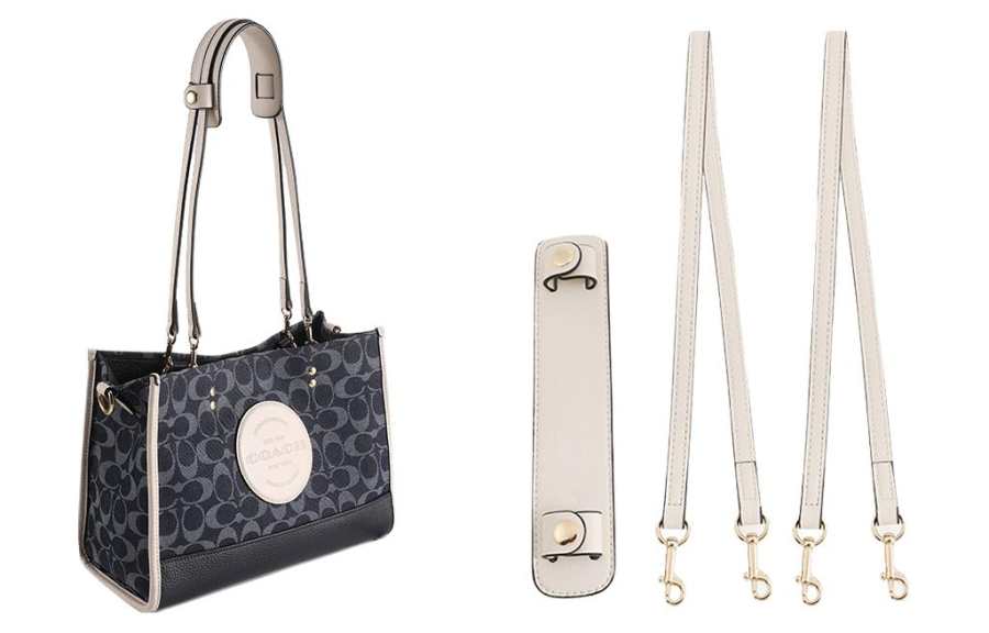 Luxury Care Artisan Workshop Leather Bag Straps Women's Ecru