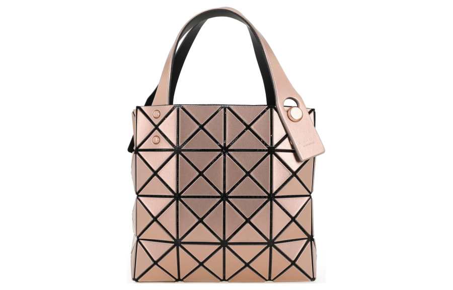 ISSEY MIYAKE Lucent Boxy Polyvinyl Chloride Resin Tote Bag, Shopping Bag, Handbag Mini Unisex Orange