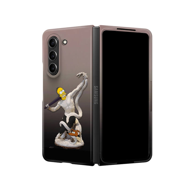 Kokoparty PC Material Korean Film Fun Masterpiece Phone Case Compatible With Fold6/Fold5/w24 Heart For The World