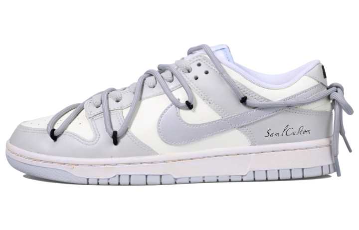 Nike Nike Dunk Low top Skateboard Shoes Men's Gray Silver