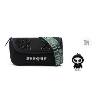 Venque Nylon Fabric Sling Bag Regular Unisex Orange/Army Green/Black