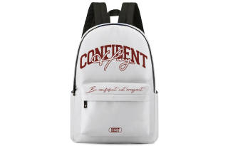 HINY Polyester Backpack Unisex White