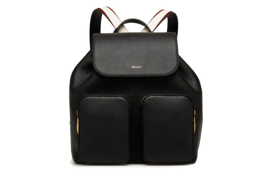 BALLY BALLY Cow Leather Backpack Women's Black