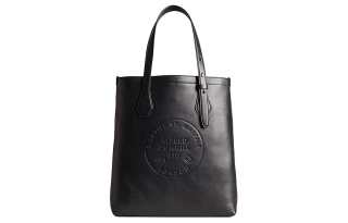 Dunhill Cow Leather Tote Bag, Shopping Bag, Shoulder Bag, Handbag Medium Men's Black
