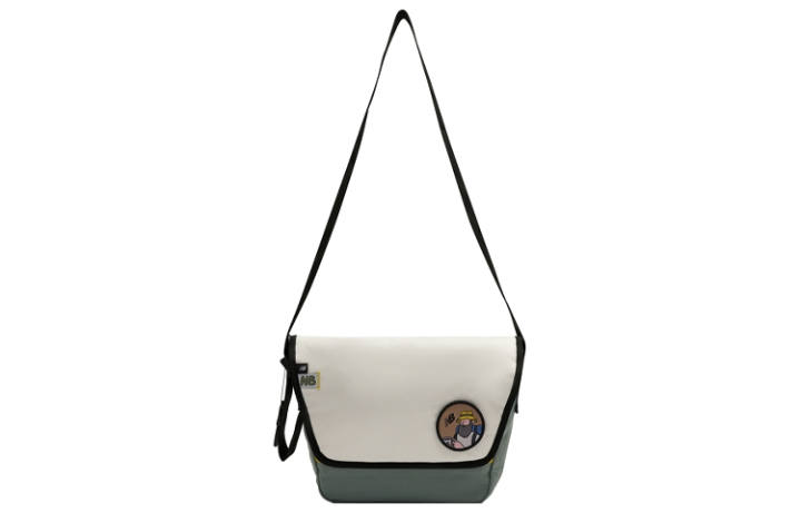 New Balance New Balance Print Fabric Shoulder Bag Unisex White Green