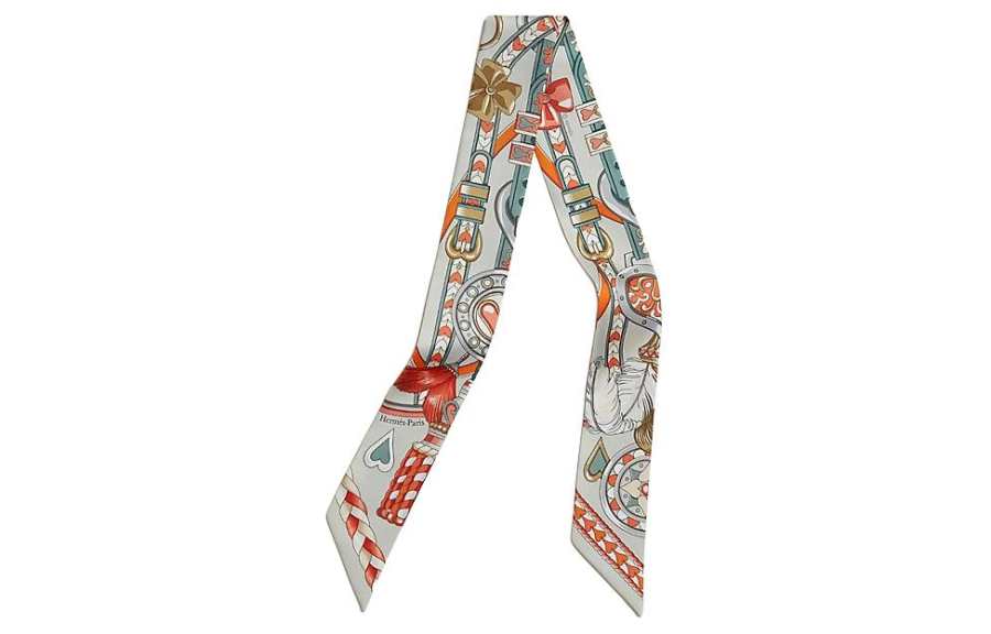 HERMES HERMES Scarves Women's Pearl Gray