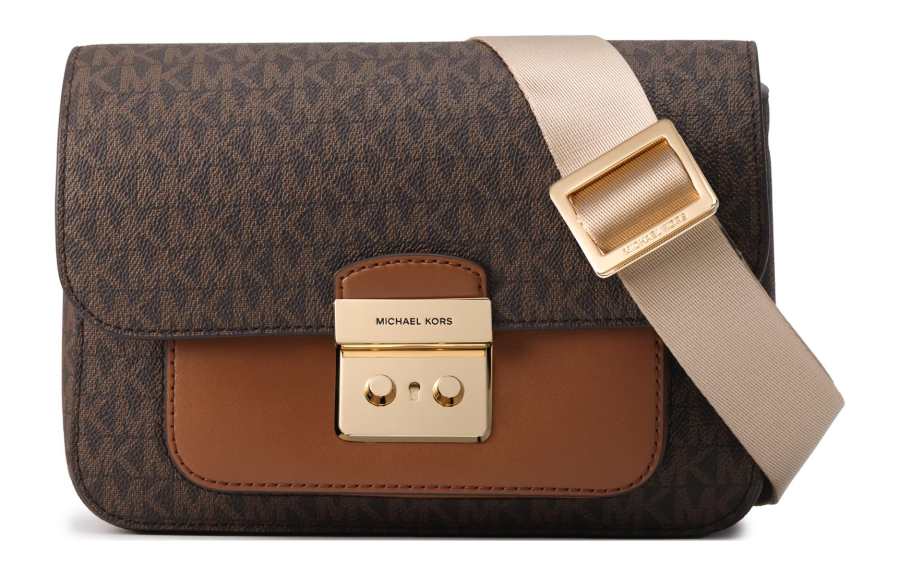 MICHAEL KORS Artificial Leather Camera Bag, Shoulder Bag, Crossbody Bag Medium Women's Dark Brown