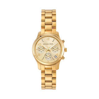 MICHAEL KORS Runway 18K Gold-Plated Stainless Steel Triple Wrap Watch