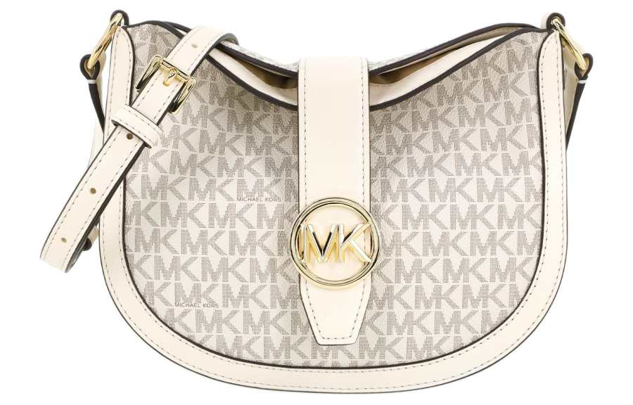 MICHAEL KORS Gabby Canvas Crossbody Bags Small Women's Cream White