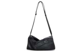 Crying Center Pu Crossbody Bag, Shoulder Bag Women's Black/Apricot White