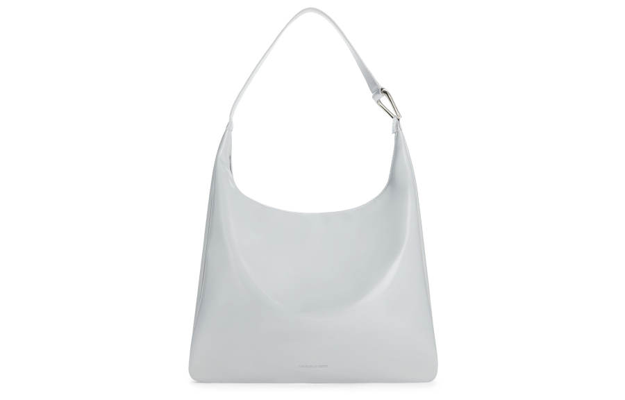 CHARLES&KEITH Polyurethane Shoulder Bag Large Women's Noir Black/Grey Gray