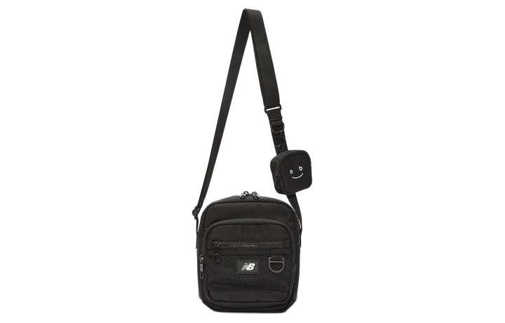 New Balance New Balance Nylon 2 in 1 Shoulder Bag, Crossbody Bag Mini Unisex Black