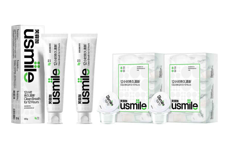 Usmile Effective Gum Protection Oral Cavity Teeth Toothpastes & Mouthwash Dual Action Cleaning Freshening Breath