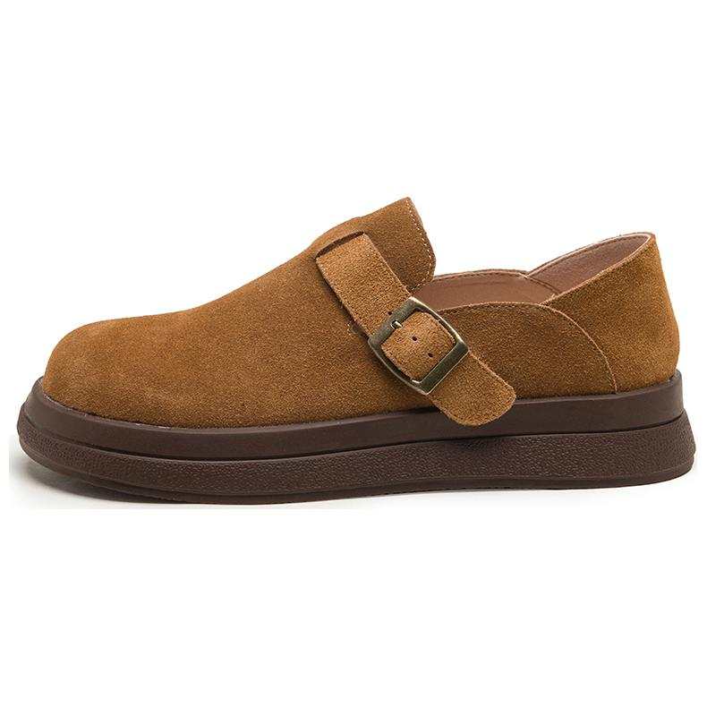 AGSDON Cow Split Leather Casual Shoes 3.5cm Women's