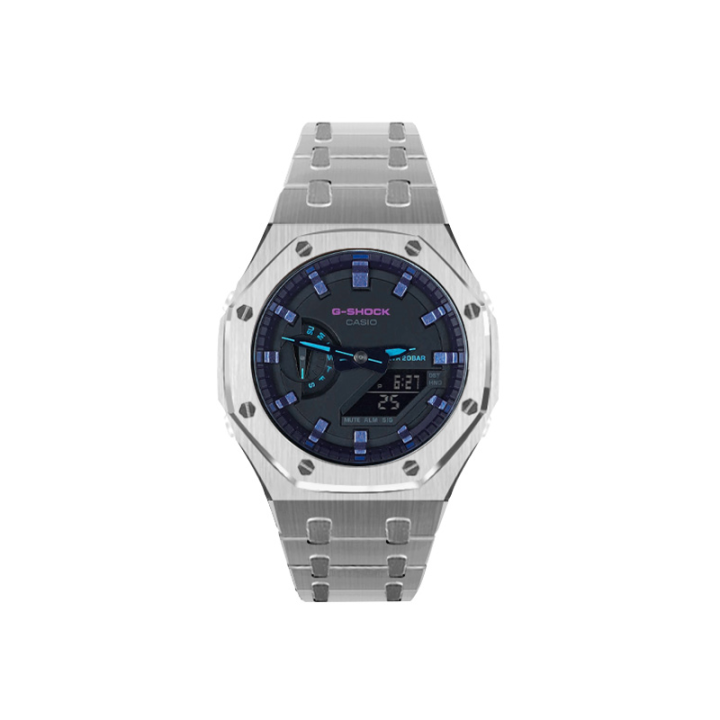 CASIO CASIO Unisex Liquid Crystal/Analog Dual Display Series 48.5mm Blue Watch