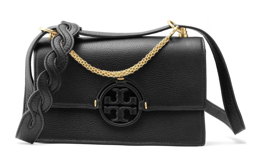 TORY BURCH Miller Leather Crossbody Bag, Shoulder Bag Small Women's Black