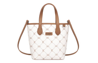 Kappa Matte Leather Crossbody Bag, Shoulder Bag Regular Women's Coconut Latte Brown