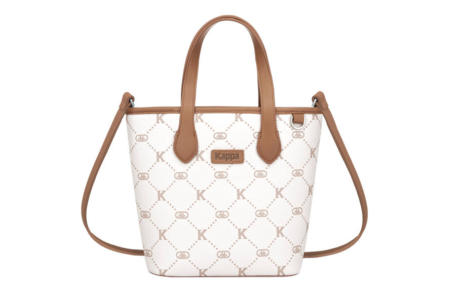 Kappa Matte Leather Crossbody Bag, Shoulder Bag Regular Women's Coconut Latte Brown