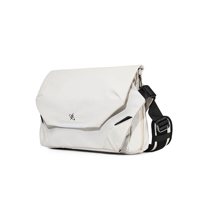GYXX Technical Fabric Artificial Leather Crossbody Bags Men's White