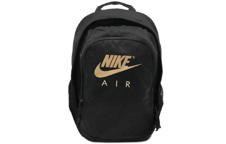 Nike Nike Polyester Backpack Regular Unisex Black Gold