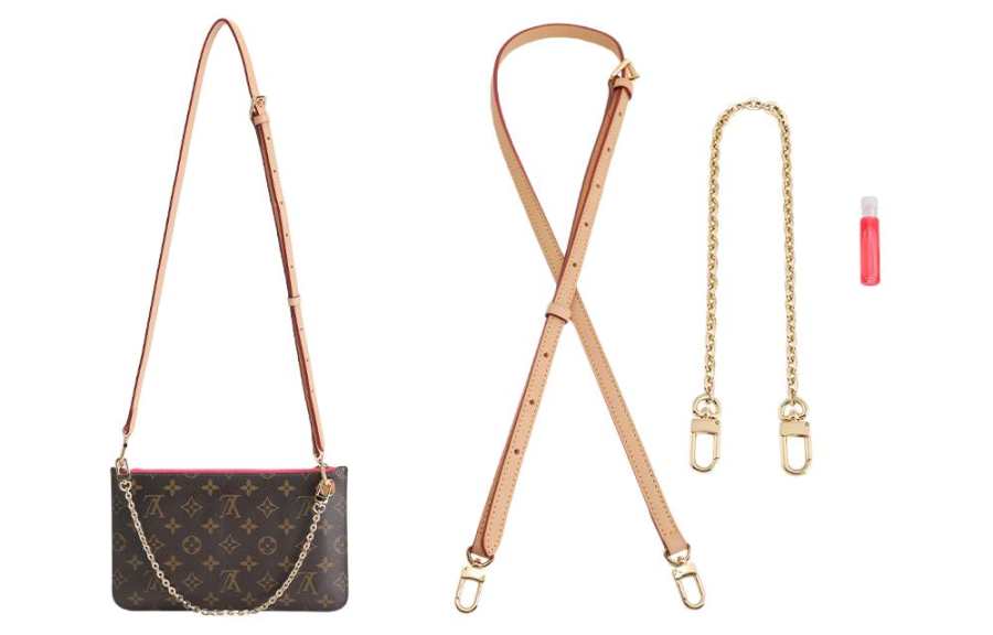 Luxury Care Artisan Workshop Cow Leather Bag Straps Women's Beige