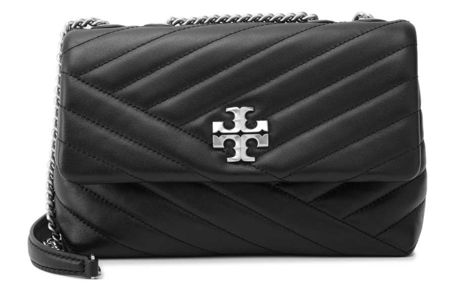 TORY BURCH Kira Herringbone Quilted Leather Crossbody Bag, Shoulder Bag Women's Black
