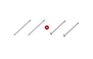 MCK 990 Silver Stud Earrings Unisex Silver