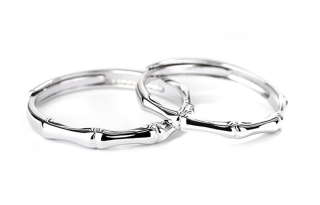 OWO 925 Sterling Silver Rings Unisex Gift Box Set