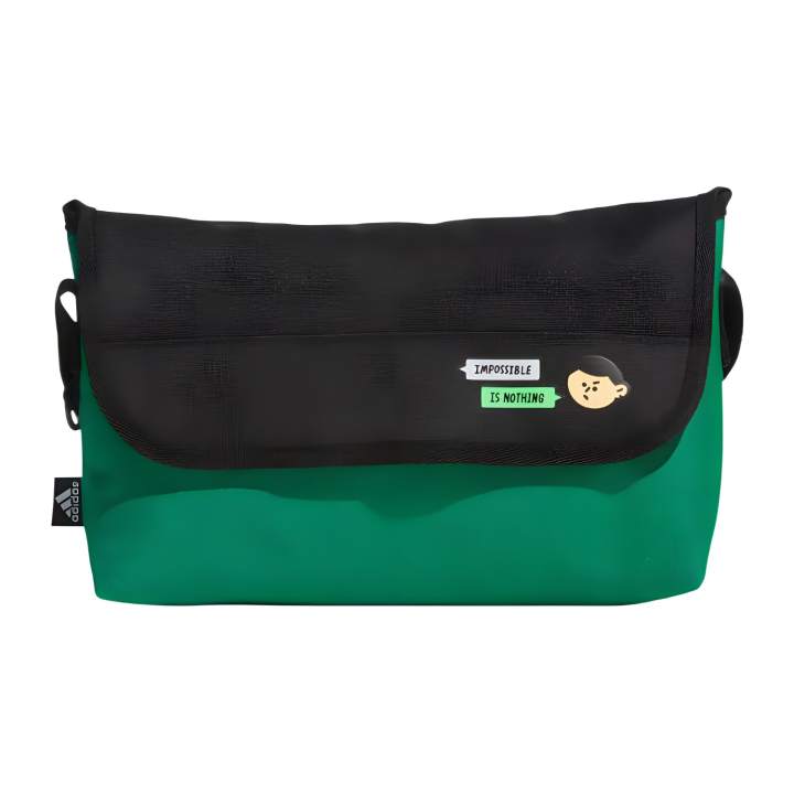 Adidas Adidas Flap Closure Recycled Material Messenger Bag, Crossbody Bag, Shoulder Bag Regular Unisex