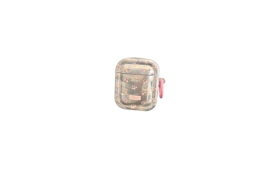 SHANGHUI Compatibility With Apple AirPods 1/2 Generation/3 Generation All TPU Camlet Floral Headphone Cases