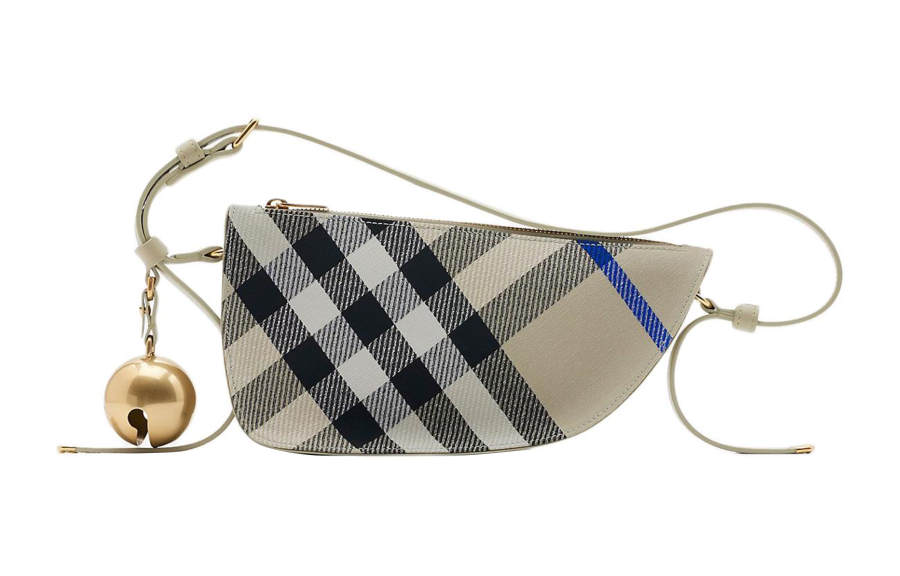 Burberry Shield Polyester Shoulder Bag, Crossbody Bag Mini Women's Moss Green