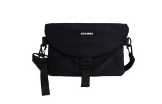 ADOONGA Nylon Crossbody Bag, Shoulder Bag Men's Black/Gray