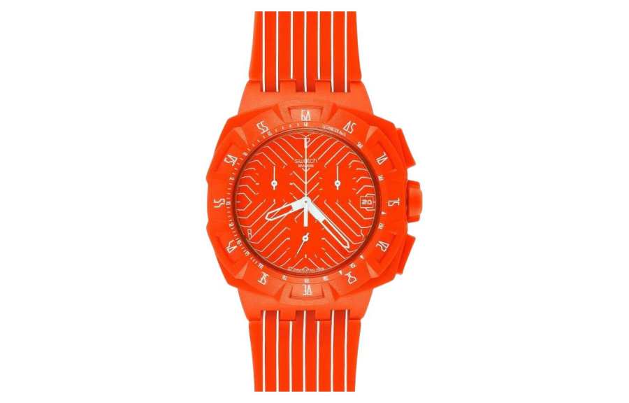 SWATCH SWATCH Unisex 45mm Orange Watch SUIO400