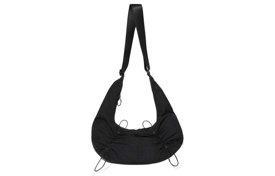 FILA Nylon Crossbody Bag, Shoulder Bag Unisex Black