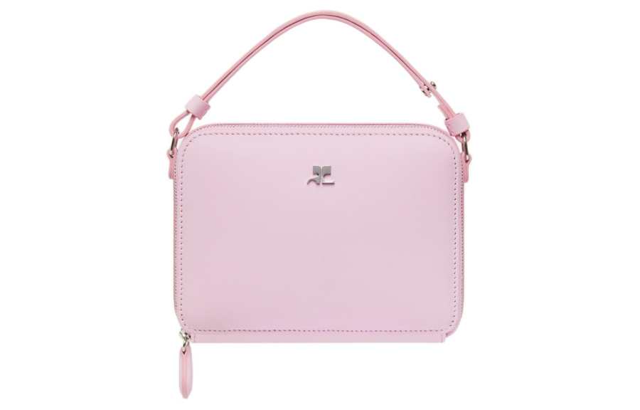 COURREGES Courrèges Cloud Logo Plaque Zip Up Shoulder Bag