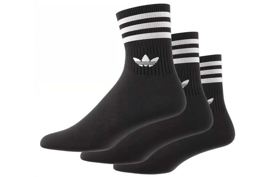 Adidas Originals Crew Socks Unisex 1 Set 3 Pack Black