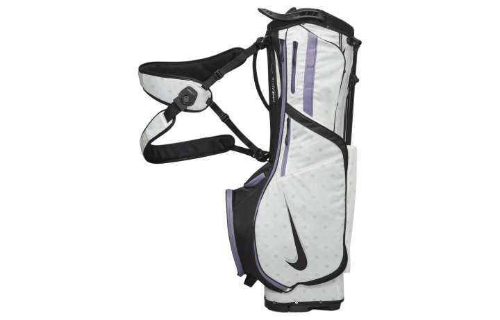 Nike Nike Polyester Golf Bag Shoulder Bag Regular Unisex Gray & Black & Light Purple