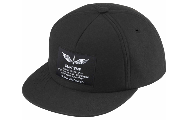Supreme Supreme 100% Cotton Twill Baseball Caps Unisex Black
