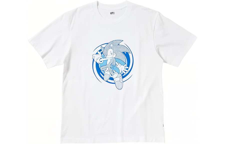 UNIQLO T Shirts Men's White Crew Neck Moderate